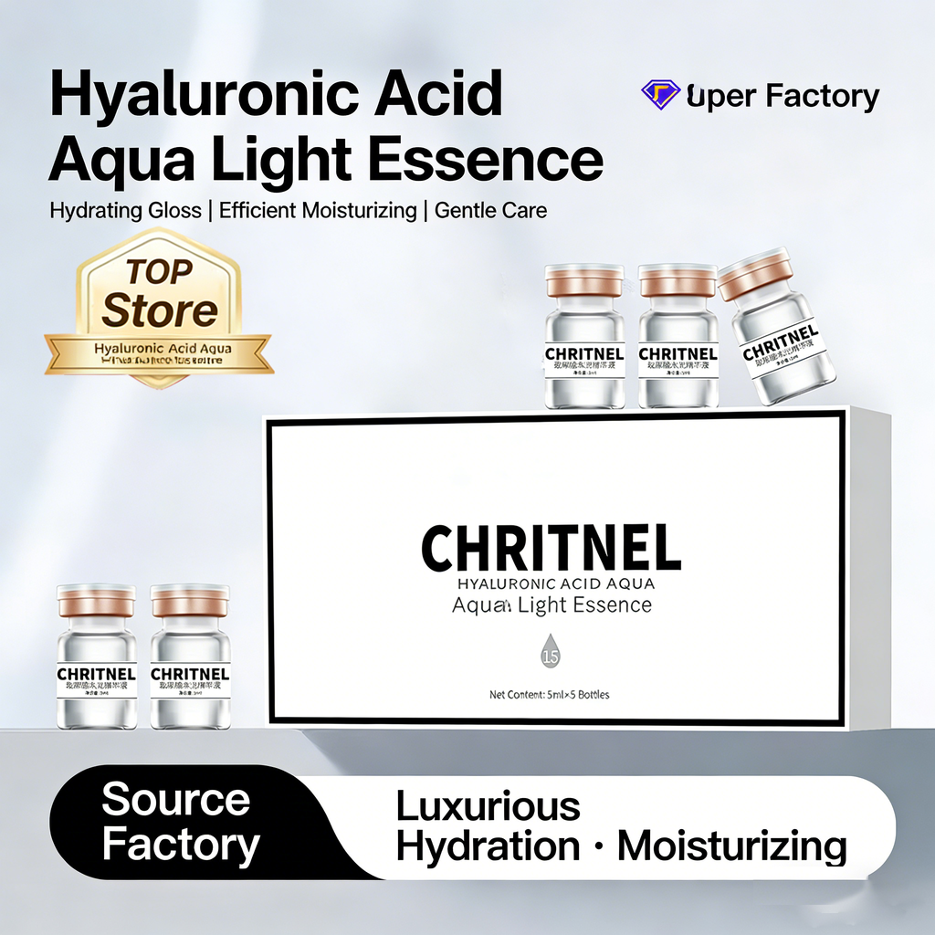 Hyaluronic Acid Water Glow Serum, deeply hydrates and moisturizes with rapid skin absorption