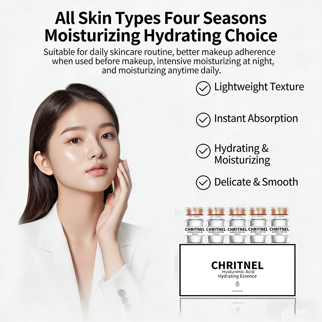 Hyaluronic Acid Water Glow Serum, deeply hydrates and moisturizes with rapid skin absorption