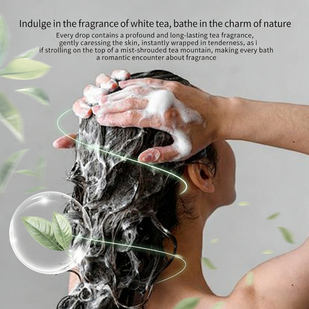 White Tea Scented Bath and Body Care Three-Piece Set