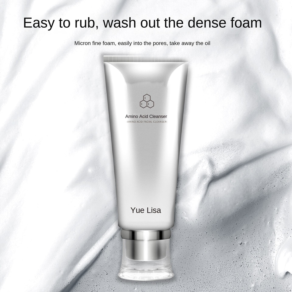 The amino acid cleansing foam has strong cleaning power, is gentle, and does not dry out the skin.