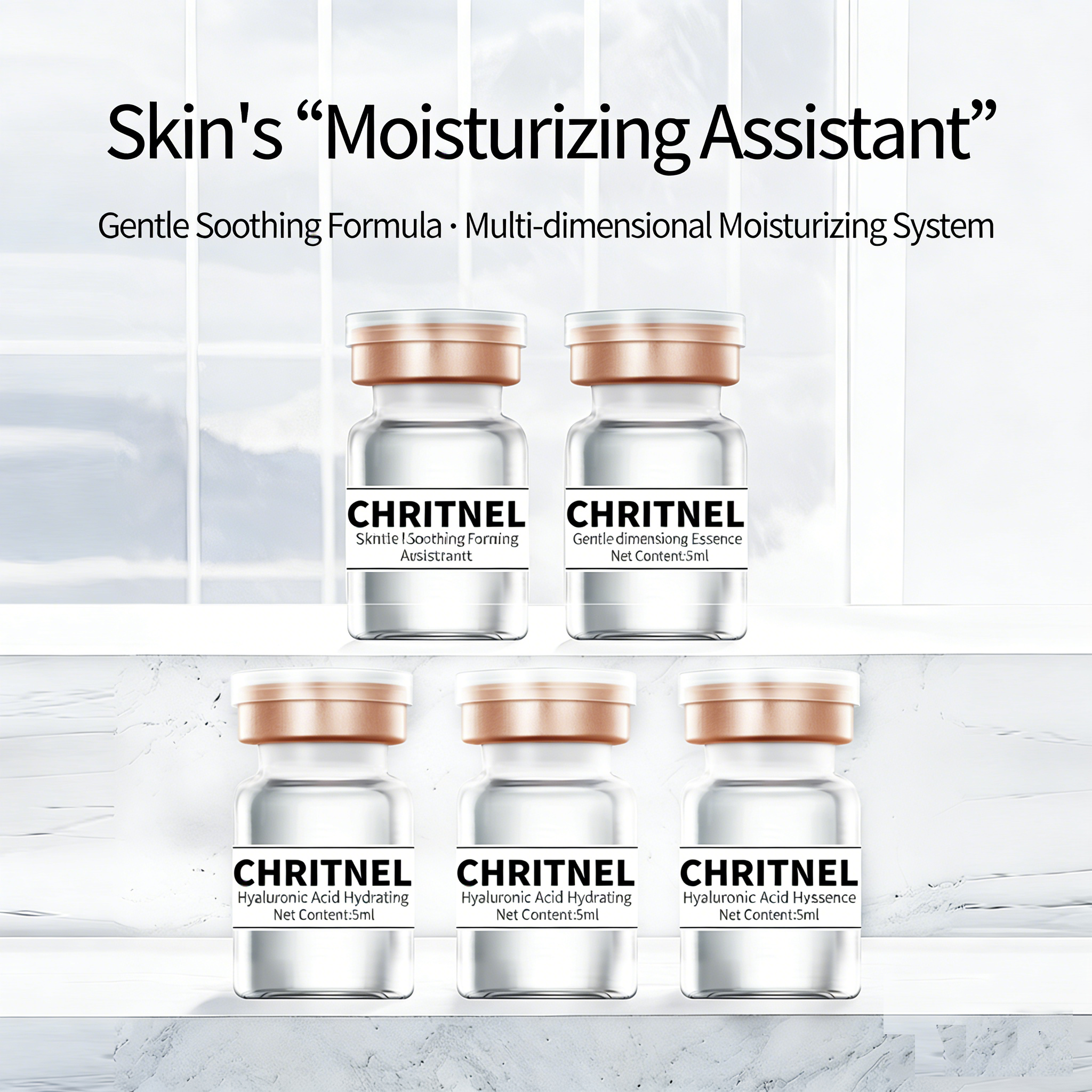 Hyaluronic Acid Water Glow Serum, deeply hydrates and moisturizes with rapid skin absorption