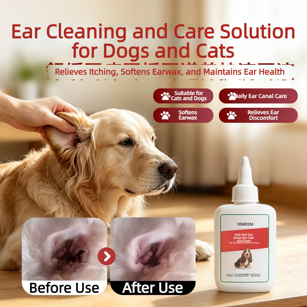 Cat & Dog Anti‑Itch Ear Drops OEM ODM