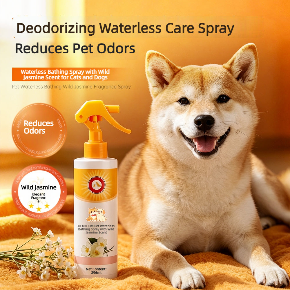 Pet Waterless Jasmine Bath Spray OEM ODM