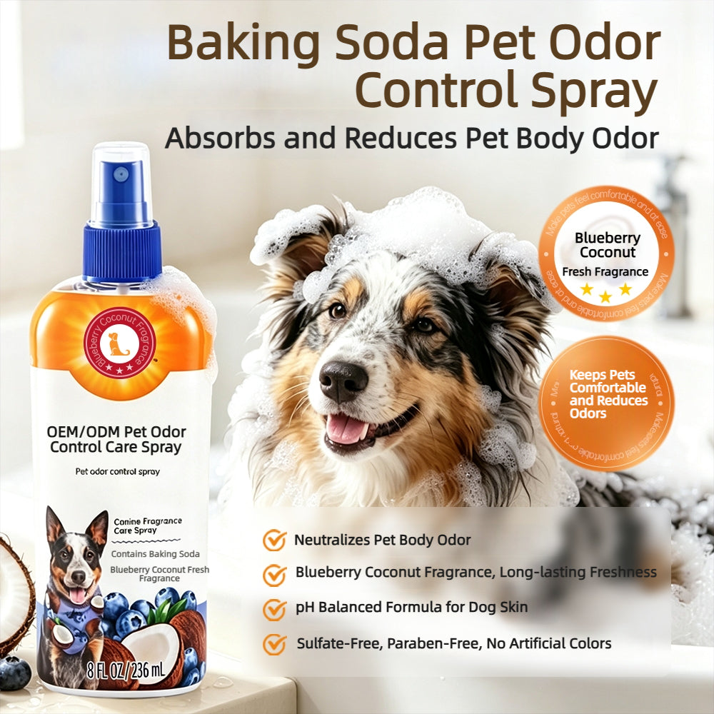 Pet Blueberry Coconut Deodorizing Spray OEM ODM