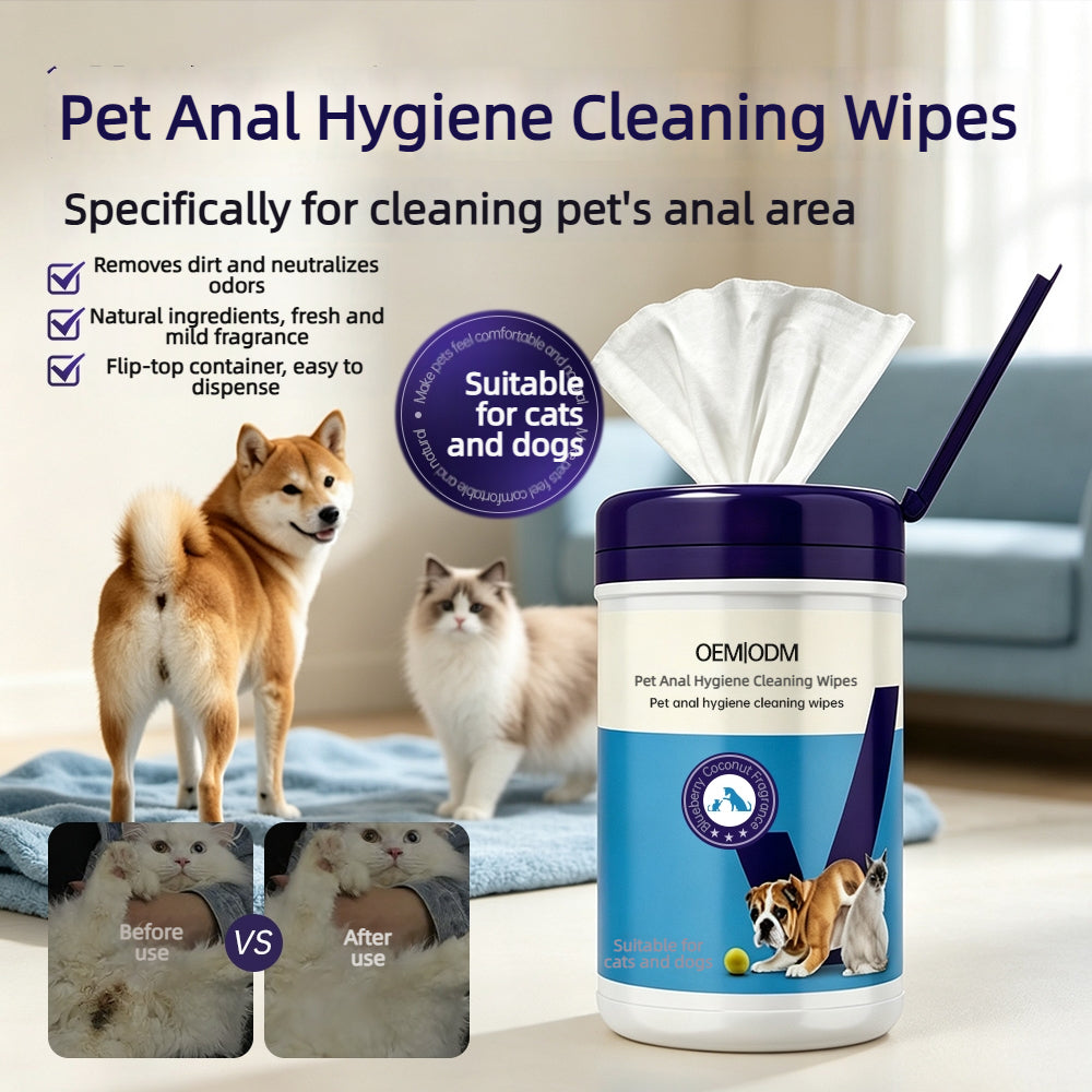 Pet Rear‑End Hygiene Wipes OEM ODM