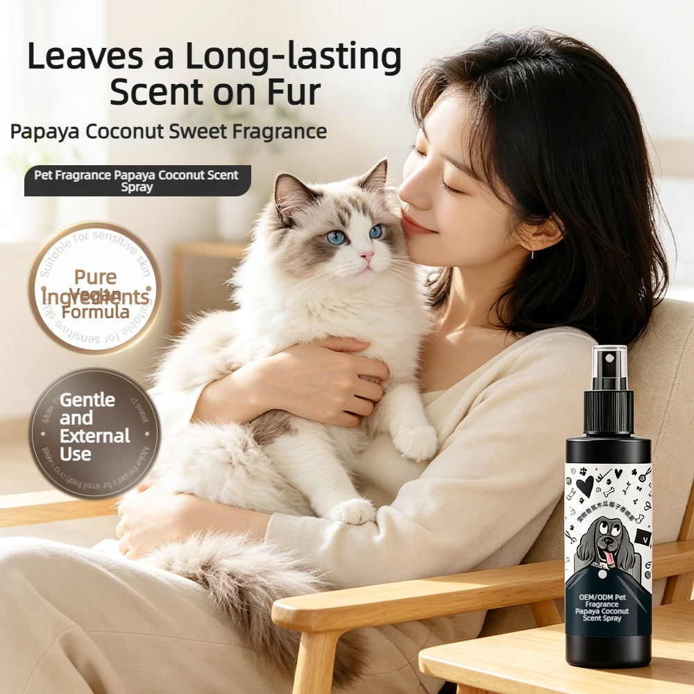 Pet Papaya Coconut Fragrance Spray OEM ODM