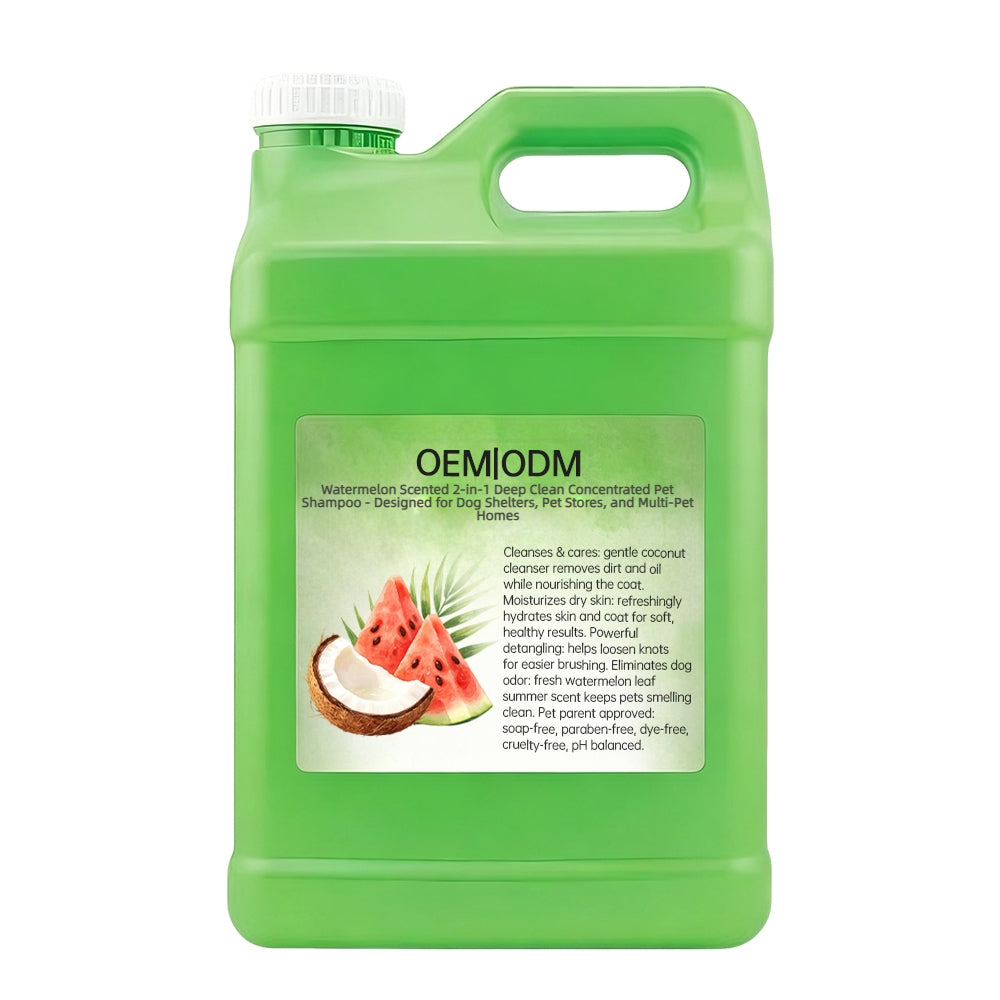 Watermelon Scented 2-in-1 Deep Clean Concentrated Pet Shampoo OEM ODM