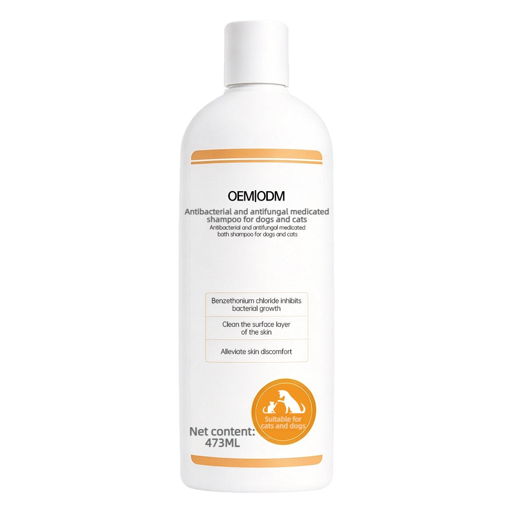 Antibacterial Antifungal Medicated Shampoo for Dogs & Cats OEM ODM