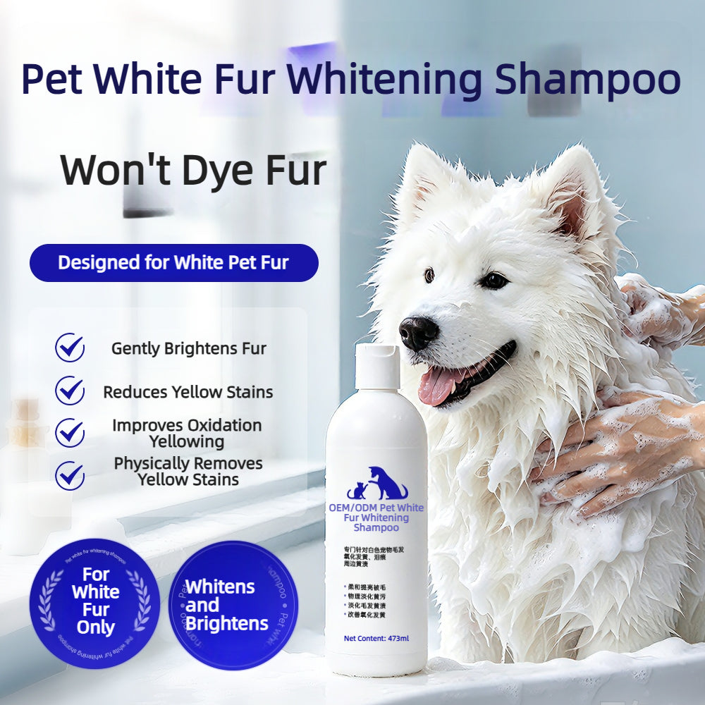 Whitening Shampoo for White Pet Fur OEM ODM