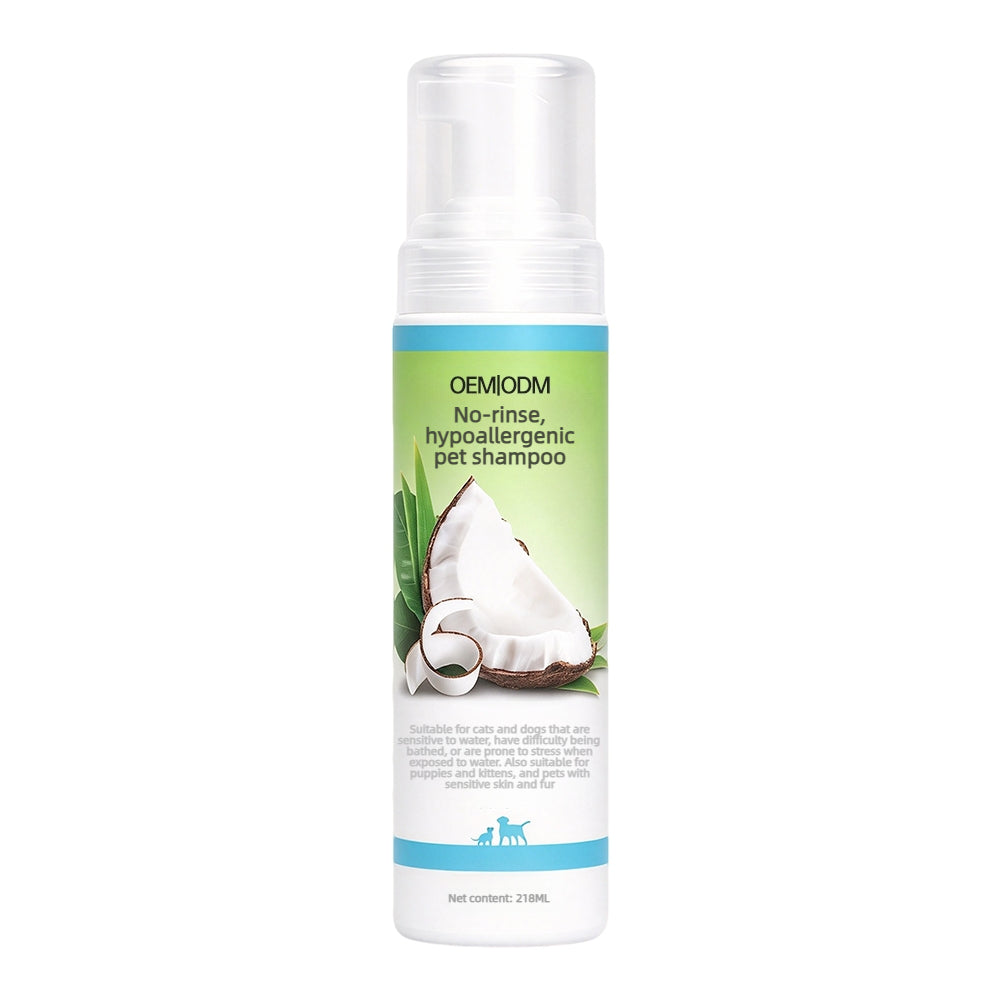 No Rinse Hypoallergenic Waterless Dog Shampoo OEM ODM